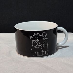 Waechtersbach Art Work Scandal Black and White Ceramic Mug